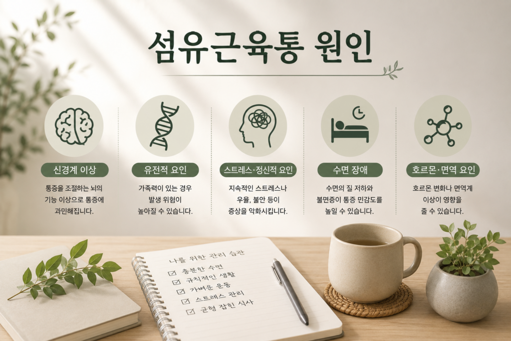 섬유근육통 원인 왜 생기는지 이유를 찾는 것이 중요합니다 섬유근육통 원인