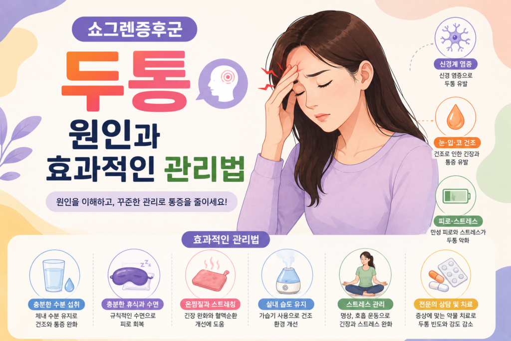 쇼그렌증후군 두통