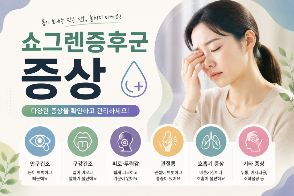 쇼그렌증후군 증상