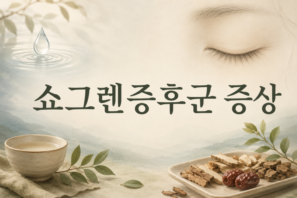 쇼그렌증후군 증상