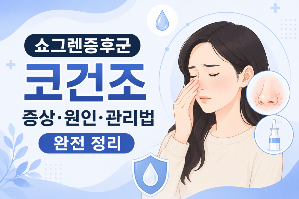 쇼그렌증후군 코건조